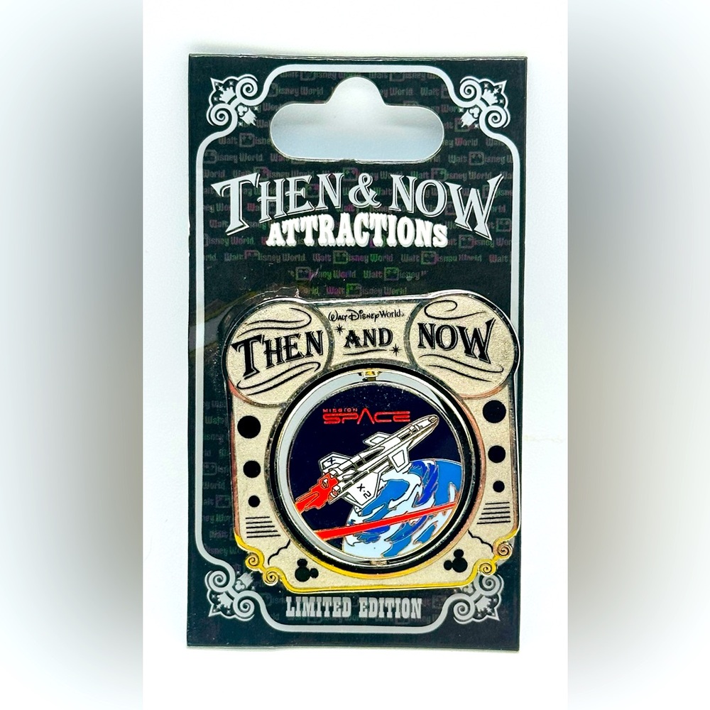 Disney Pin Then & Now Attractions Horizons / Space Mission 2010 WDW LE 1000